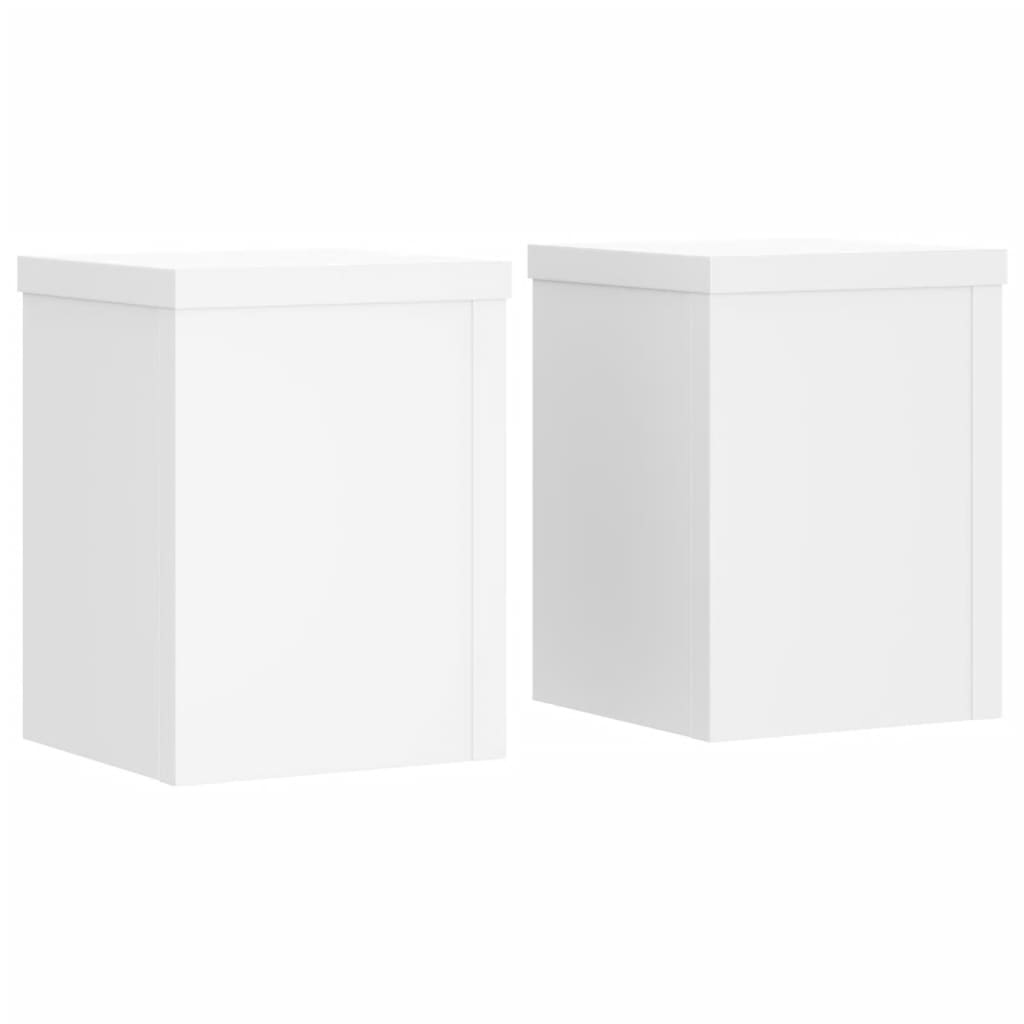 Stalci za biljke 2 kom bijeli 15x15x20 cm konstruirano drvo