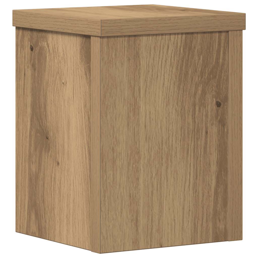 Stalci za biljke 2 kom boja hrasta 15x15x20 cm drveni