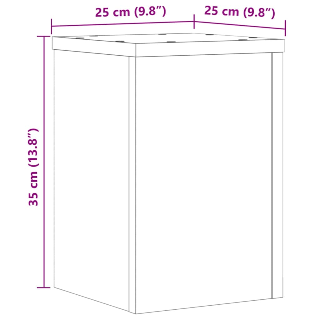 Stalci za biljke 2 kom 25x25x35 cm konstruirano drvo