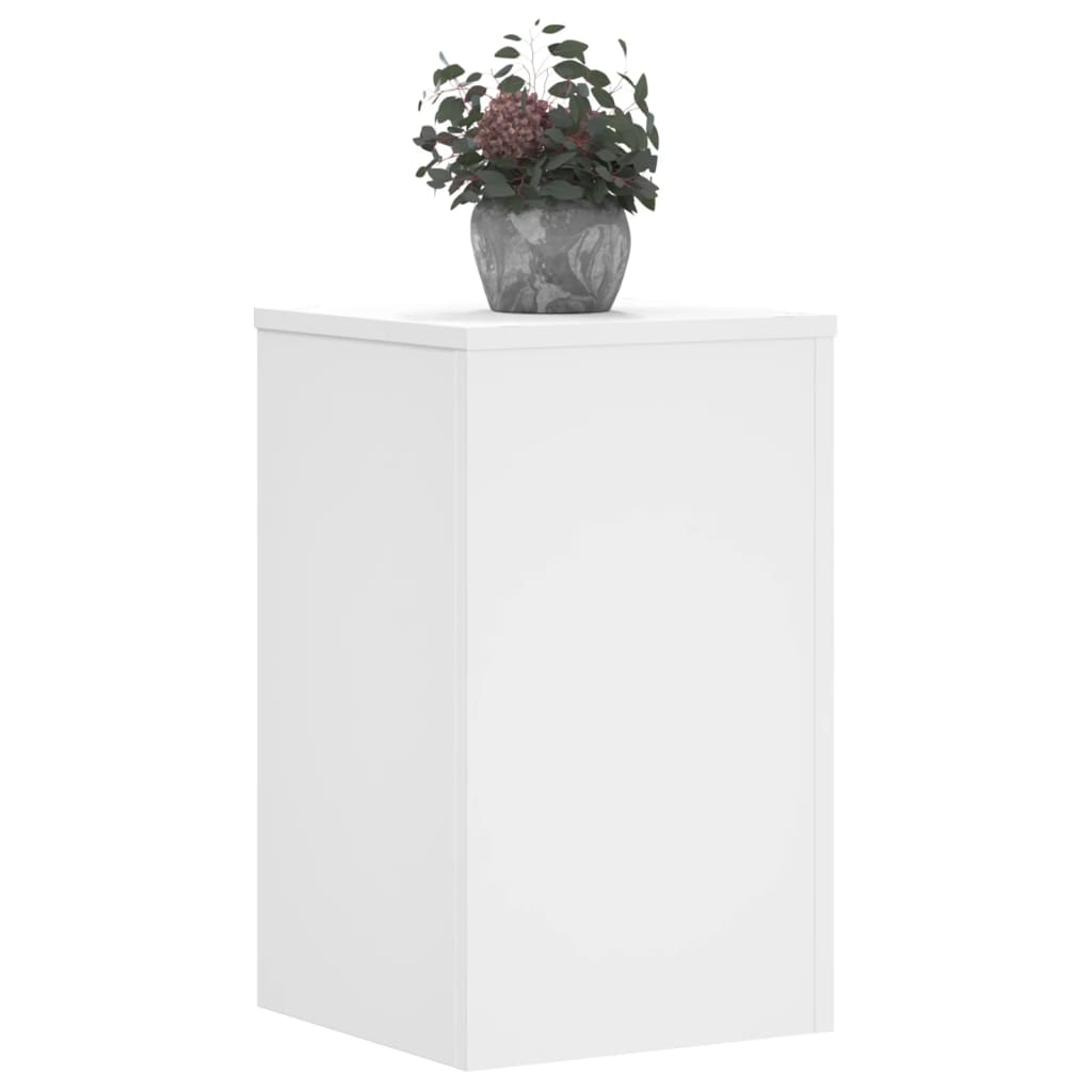 Stalci za biljke 2 kom bijeli 30x30x50 cm konstruirano drvo