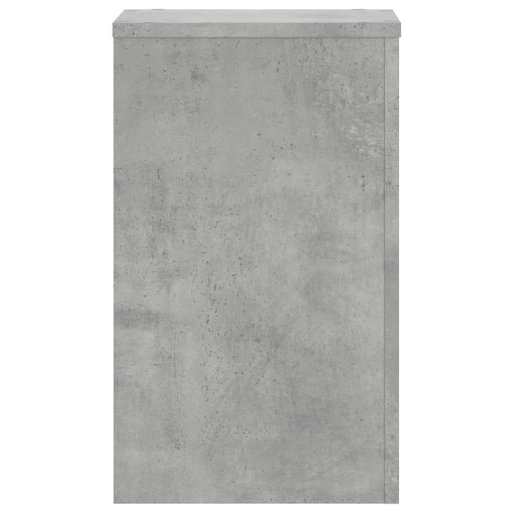Stalci za biljke 2 kom siva boja betona 30x30x50 cm drveni