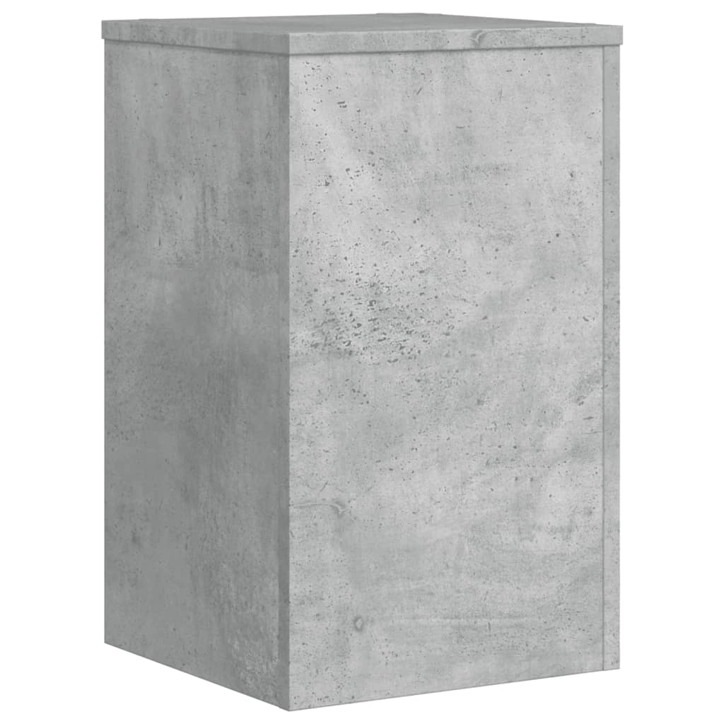 Stalci za biljke 2 kom siva boja betona 30x30x50 cm drveni