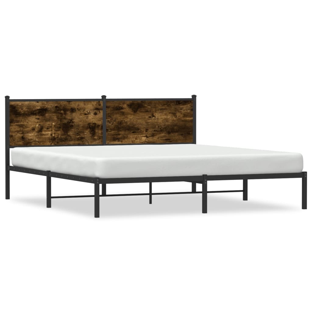 Metalni okvir kreveta bez madraca boja hrasta 160x200 cm