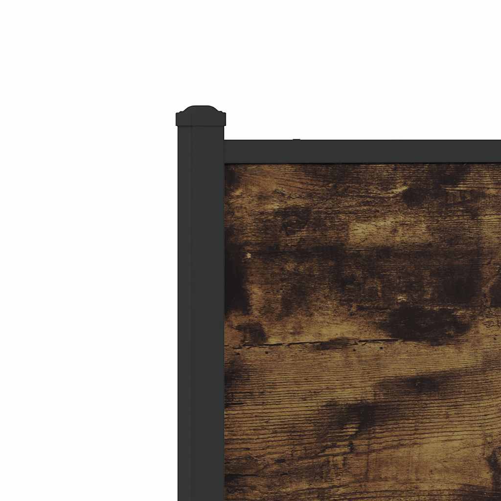 Metalni okvir kreveta bez madraca boja hrasta 80x200 cm