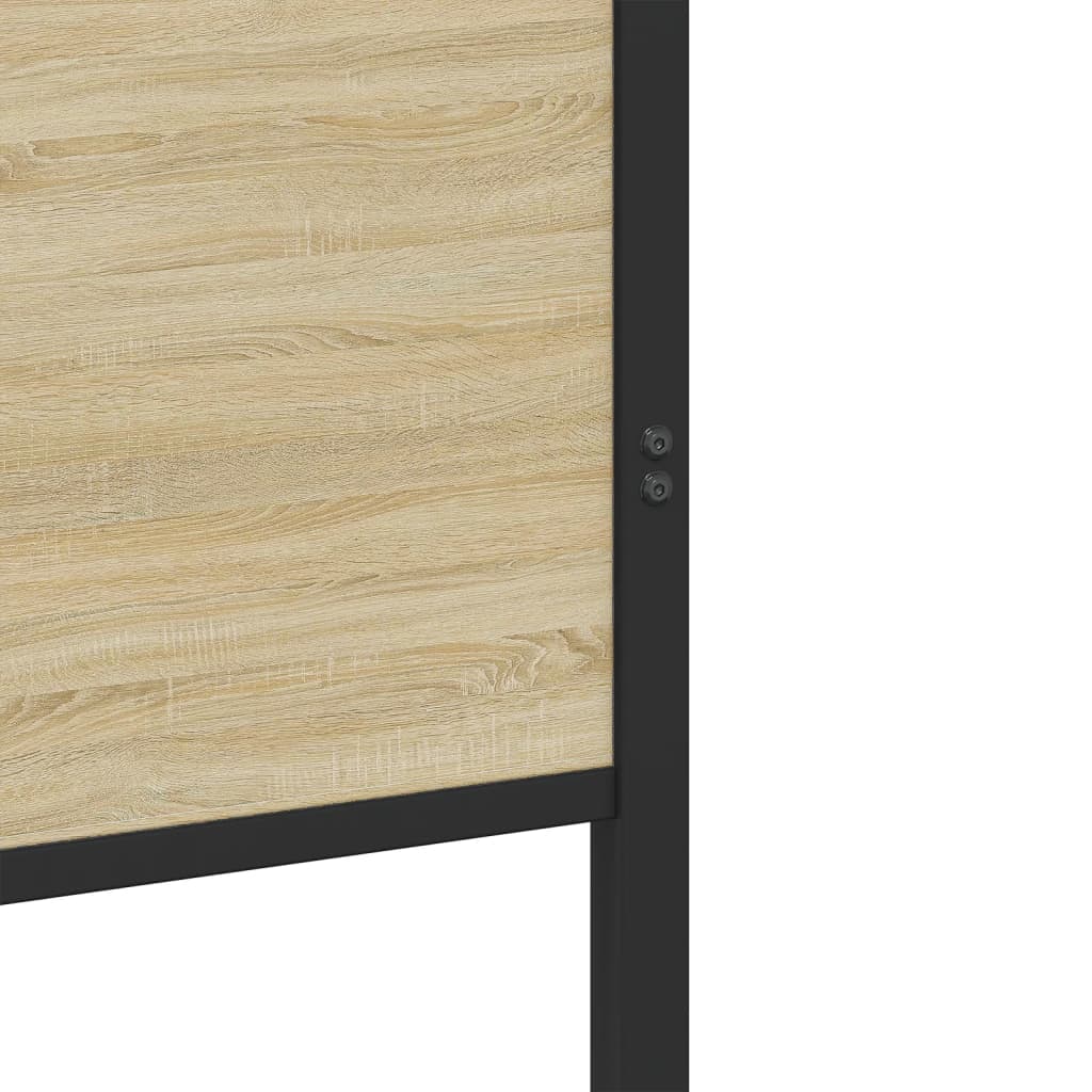 Metalni okvir kreveta bez madraca boja hrasta sonome 100x200 cm