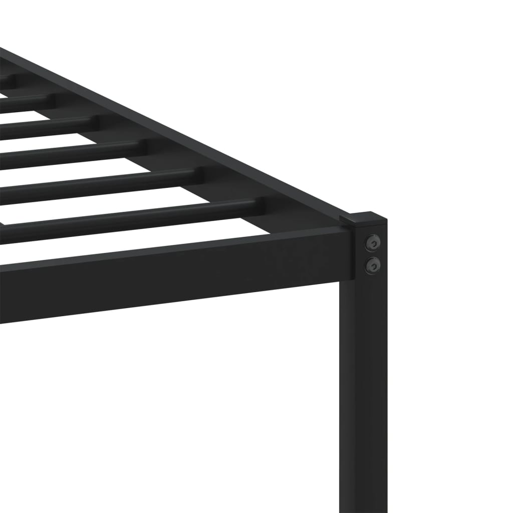 Metalni okvir kreveta bez madraca smeđa boja hrasta 183x213 cm