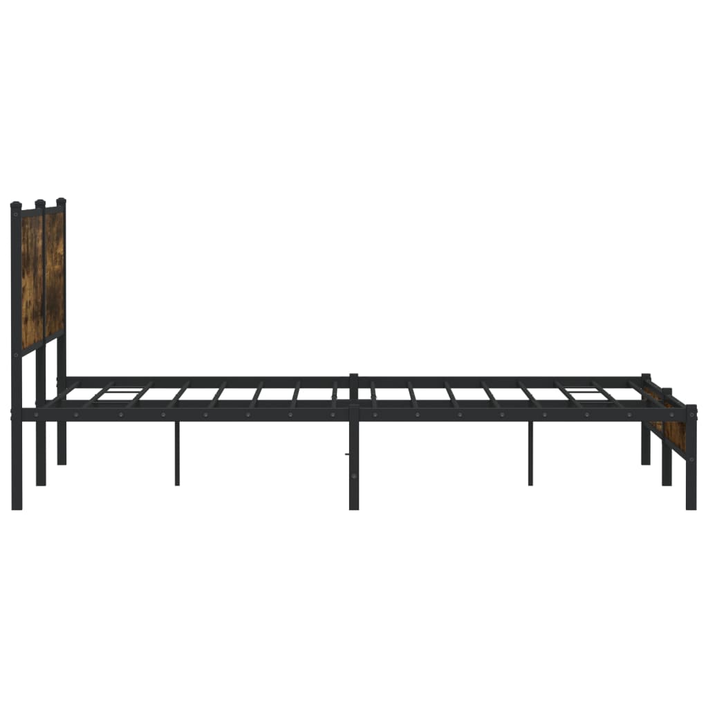 Metalni okvir kreveta bez madraca boja hrasta 160x200 cm