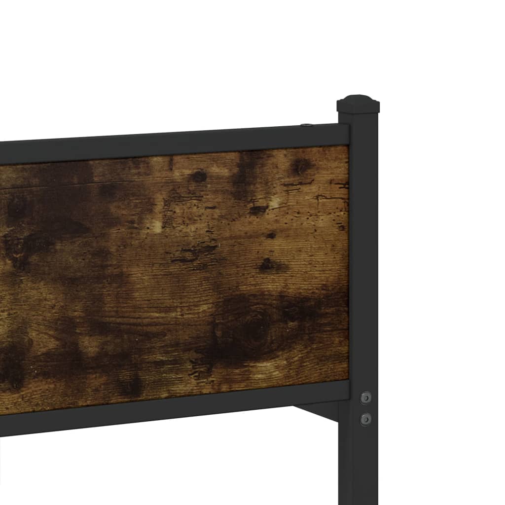 Metalni okvir kreveta bez madraca boja hrasta 80x200 cm