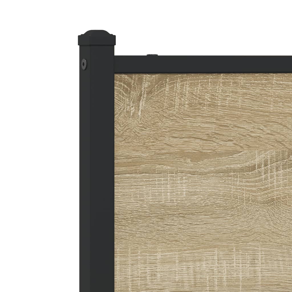 Metalni okvir kreveta bez madraca boja hrasta sonome 100x200 cm