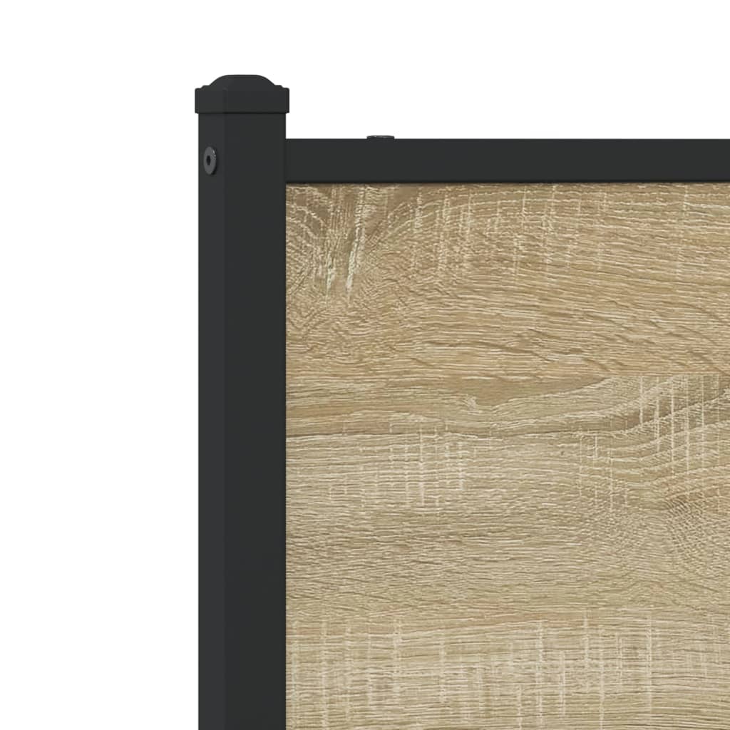 Metalni okvir kreveta bez madraca boja hrasta sonome 75x190 cm