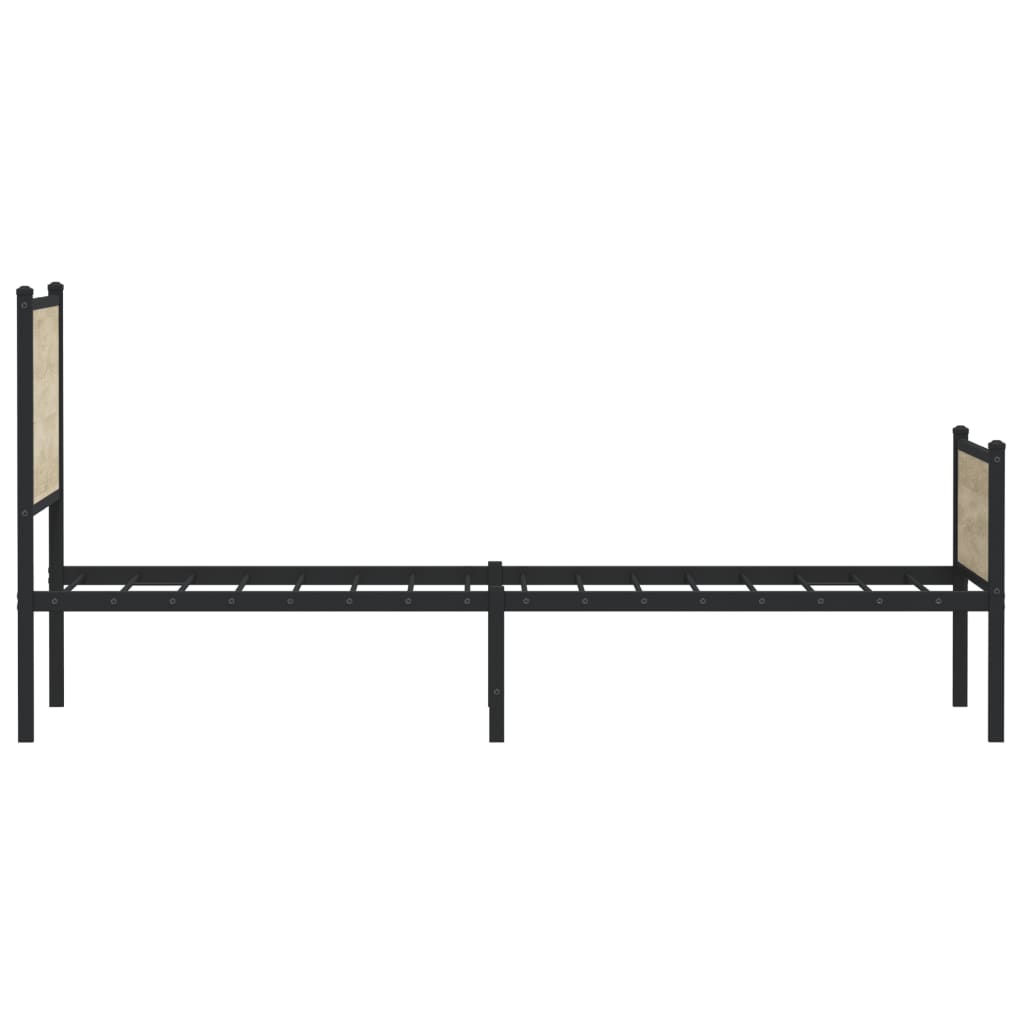 Metalni okvir kreveta bez madraca boja hrasta sonome 90x200 cm