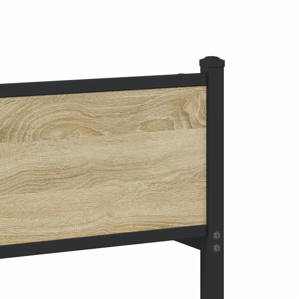 Metalni okvir kreveta bez madraca boja hrasta sonome 100x190 cm