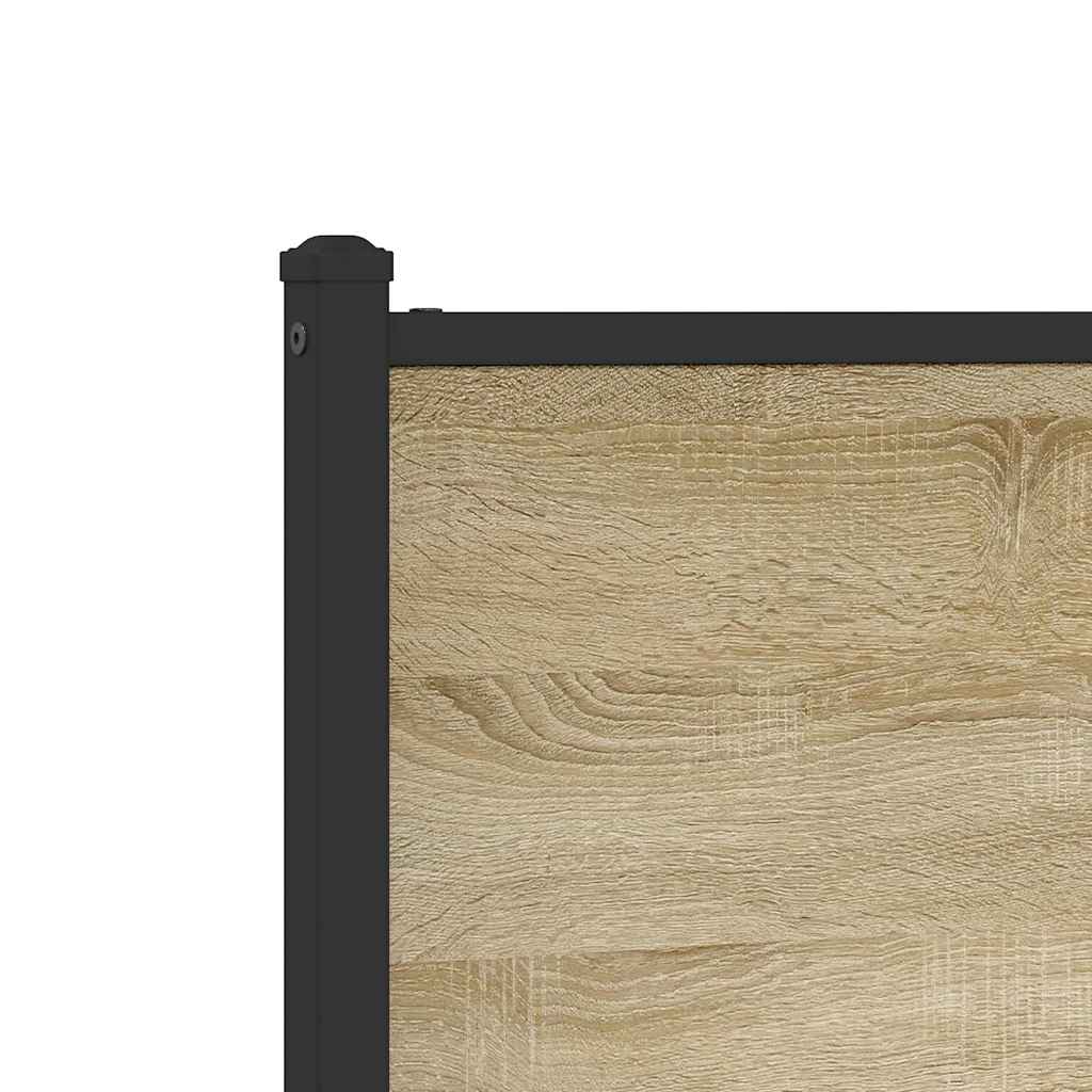 Metalni okvir kreveta bez madraca boja hrasta sonome 140x190 cm