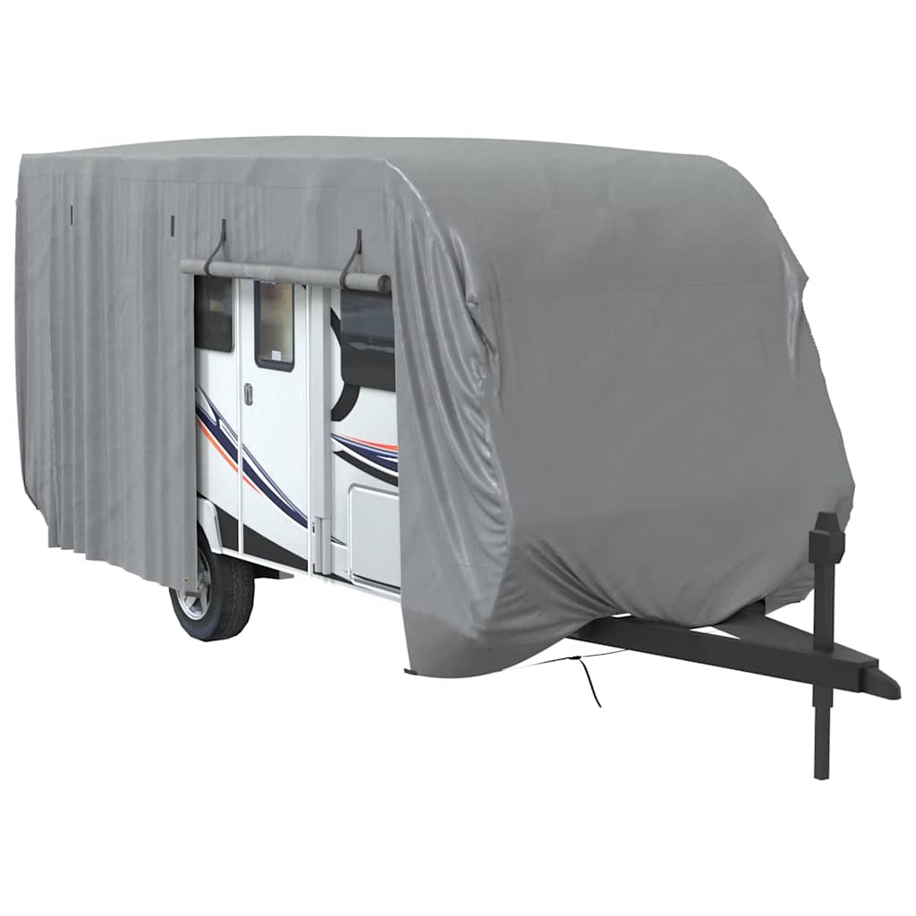 Navlaka za karavan siva 610x250x220 cm netkana tkanina