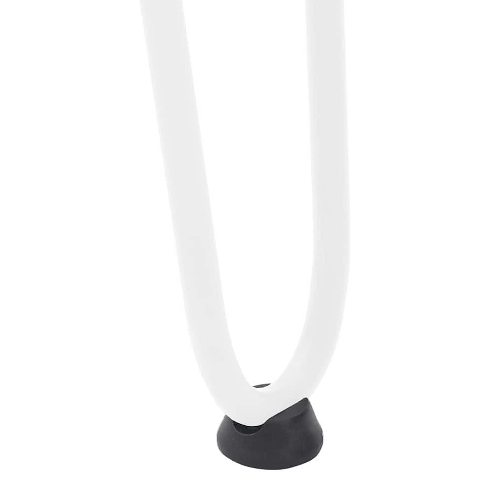 Noge s ukosnicama za stolić za kavu 4 kom. bijele 42 cm, puni čelik