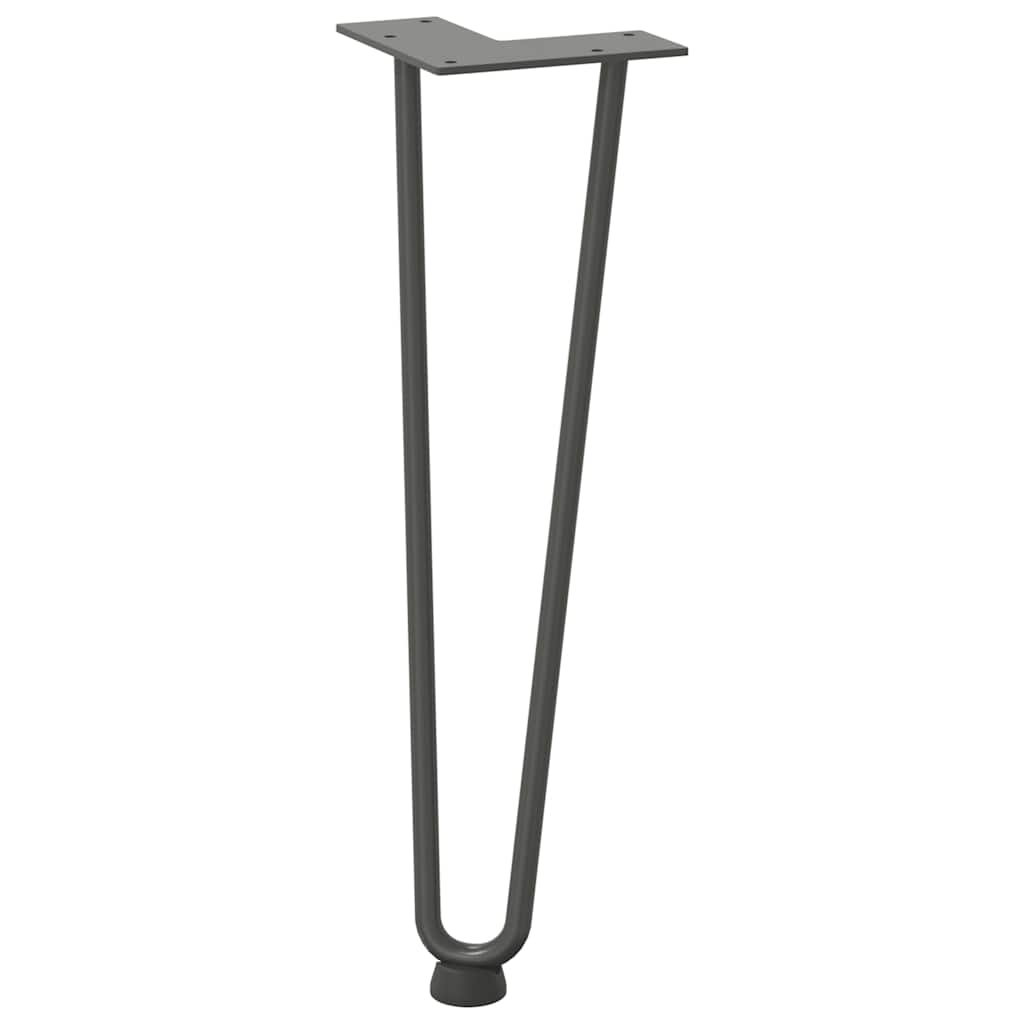 Noge s ukosnicama za stolić za kavu 4 kom. antracit 42 cm puni čelik
