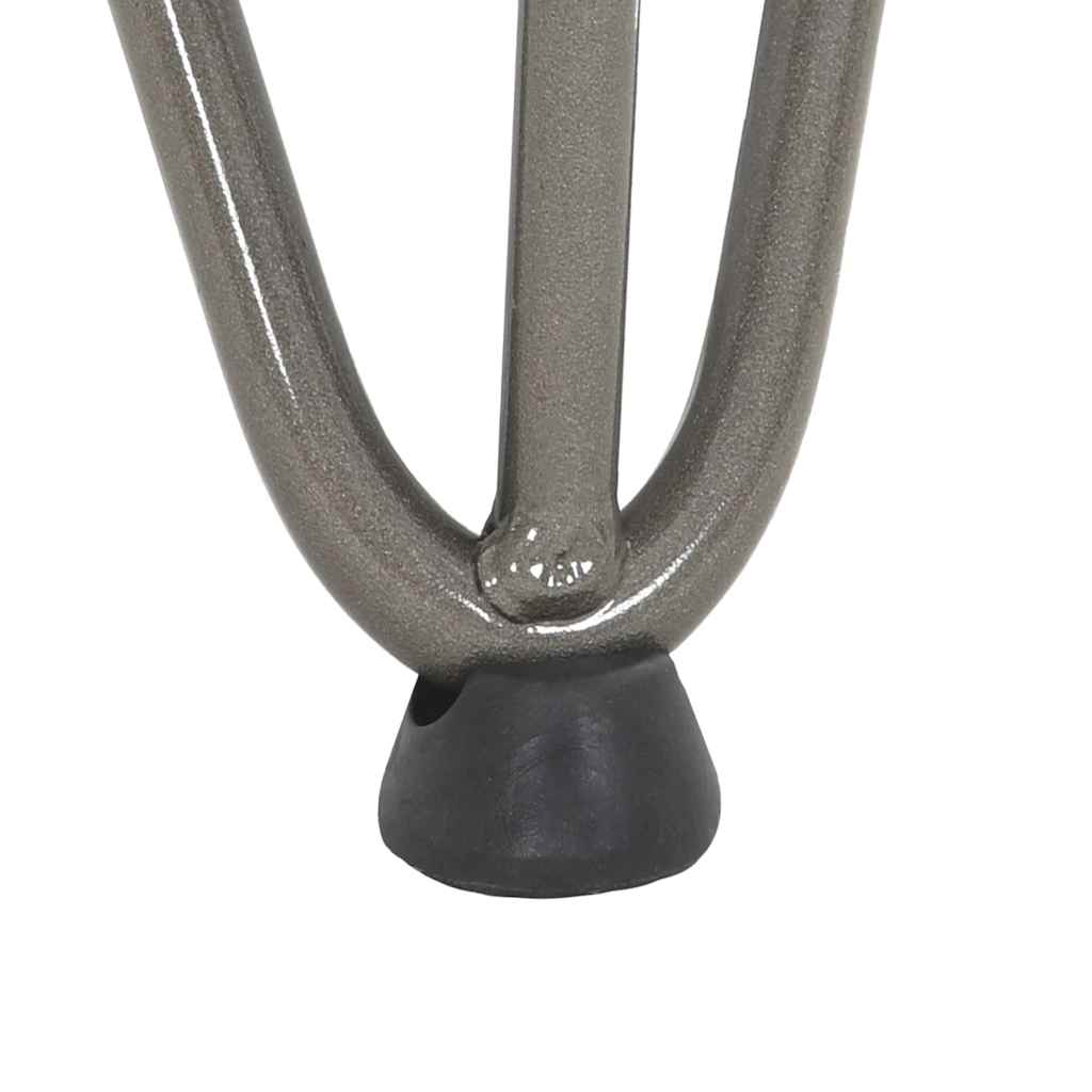 Noge s ukosnicama za stolić za kavu 4 kom. Prirodni čelik 10 cm Puni čelik