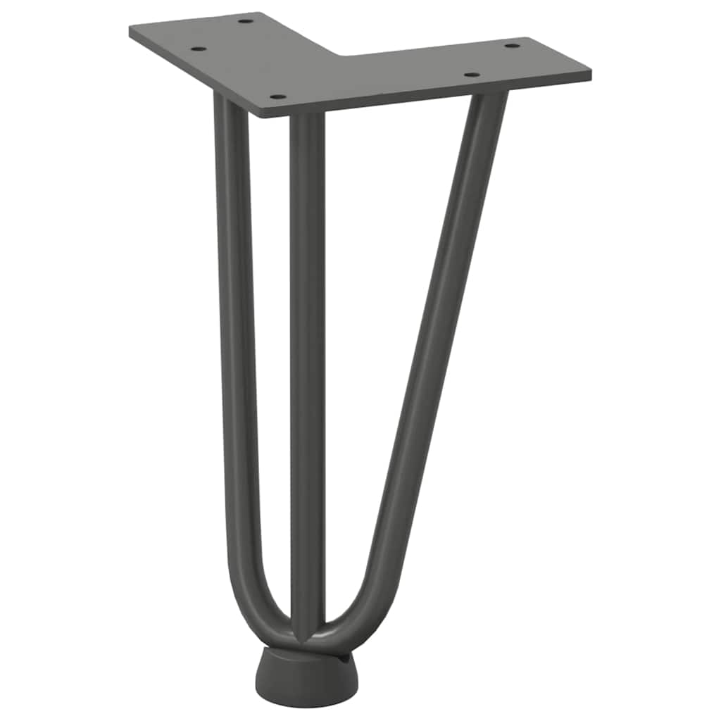 Noge s ukosnicama za stolić za kavu 4 kom. antracit 20 cm puni čelik