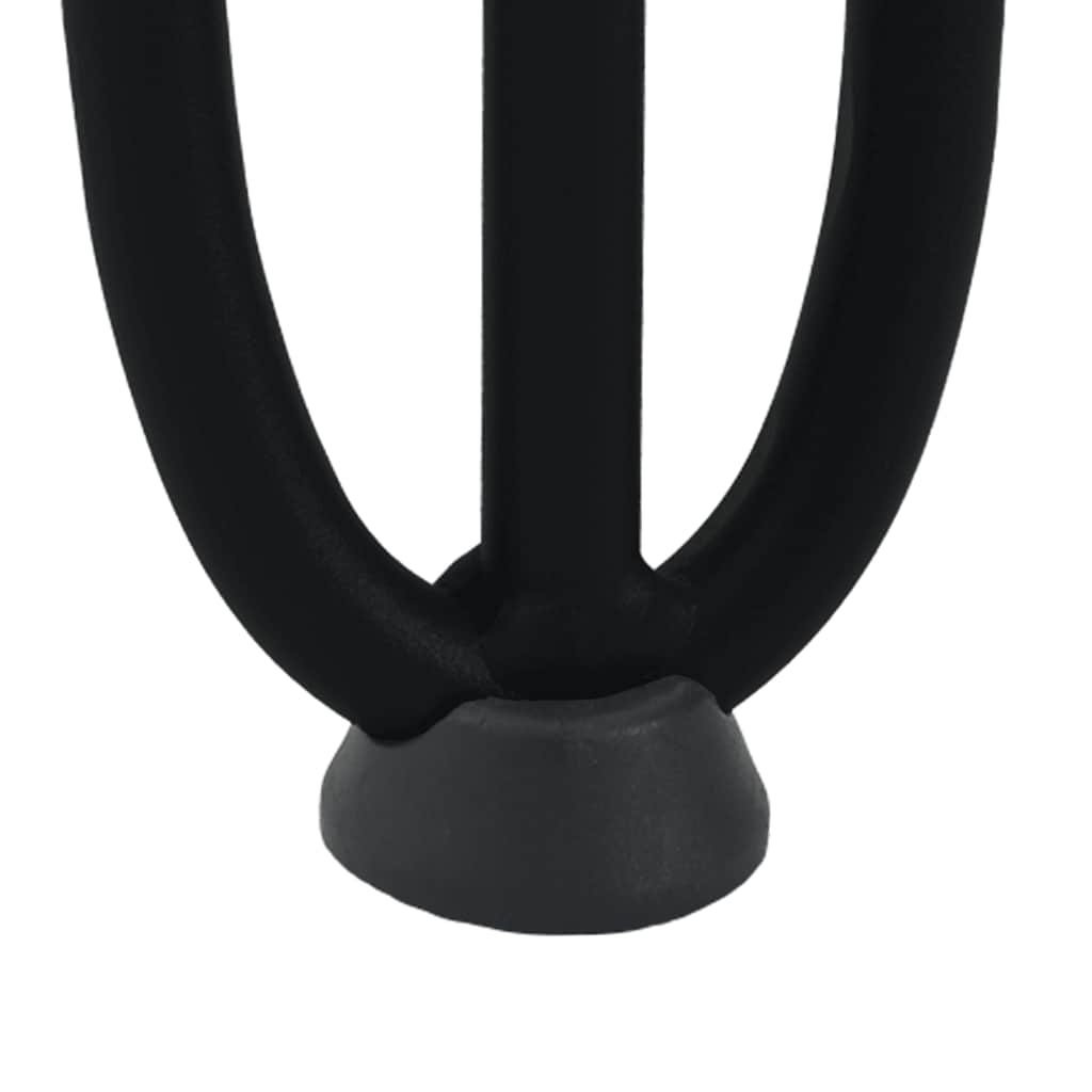 Noge s ukosnicama za stolić za kavu 4 kom. Crne 42 cm Puni čelik