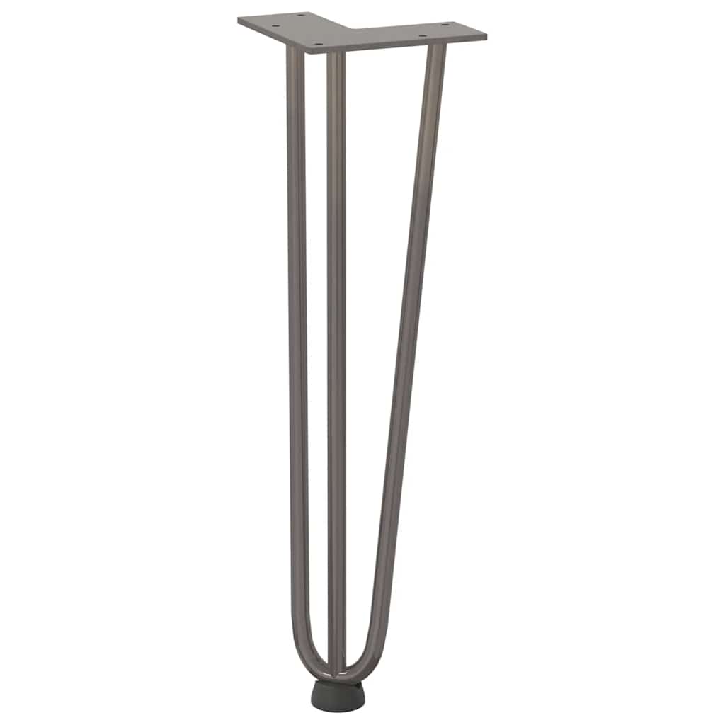 Noge s ukosnicama za stolić za kavu 4 kom. Prirodni čelik 42 cm Puni čelik