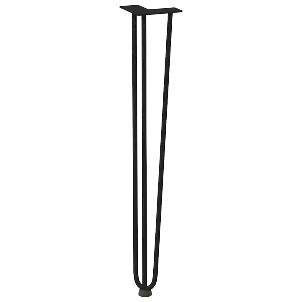 ukosne noge za konzolne stoliće za konzolni stolić od 4 kom. Crne 72 cm Puni čelik