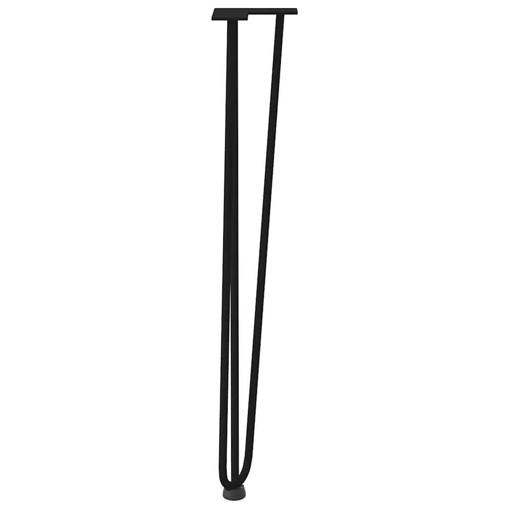 ukosne noge za konzolne stoliće za konzolni stolić od 4 kom. Crne 72 cm Puni čelik