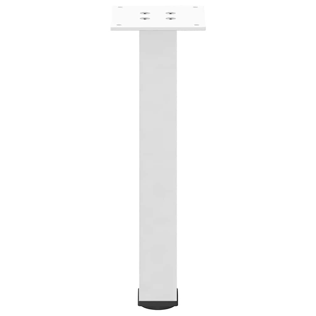 Noge za klub stolić 4 kom Bijele 30-32 cm Čelik