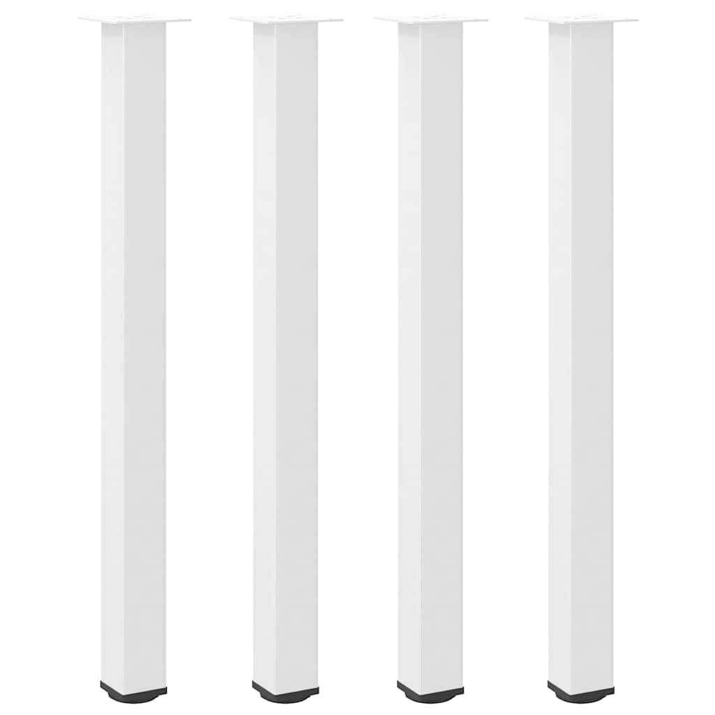 Noge za barski stol 4 kom Bijele 110-112 cm Čelične