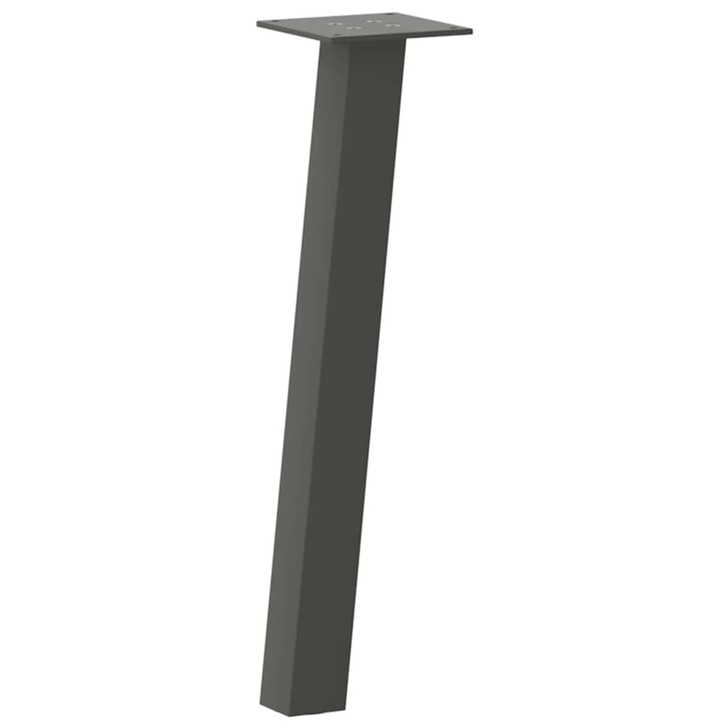 Noge za klub stolić 4 kom antracit 30 cm čelik