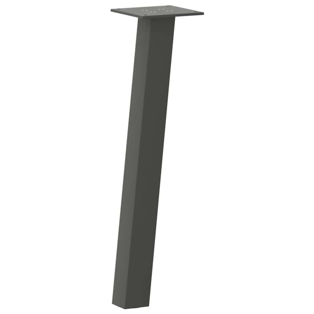 Noge za klub stolić 4 kom antracit 42 cm čelik