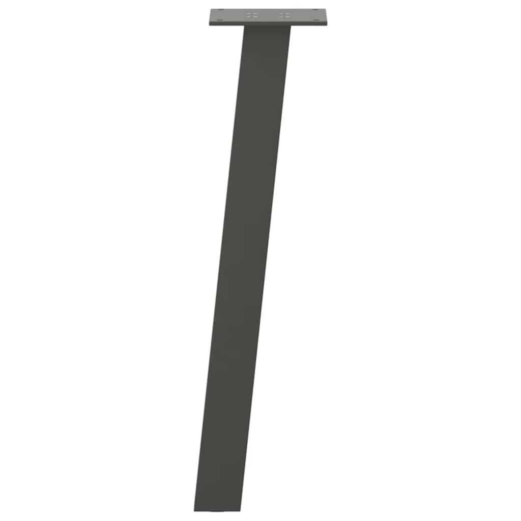 Noge za klub stolić 4 kom antracit 42 cm čelik