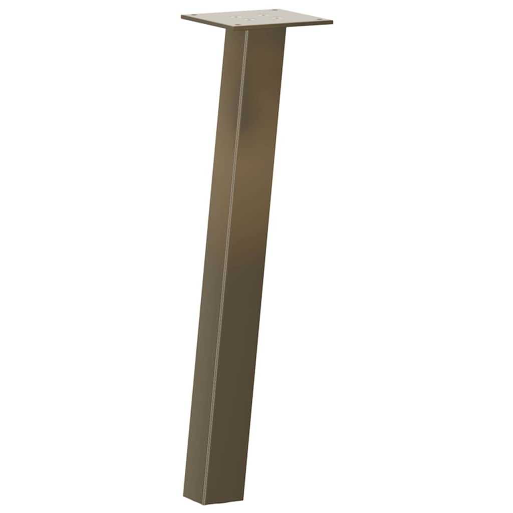Noge za klub stolić 4 kom. Prirodni čelik 42 cm Čelik
