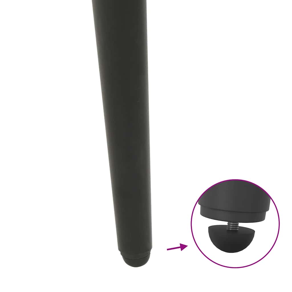 Noge za klub stolić konusnog oblika 4 kom antracit 42-43 cm čelik