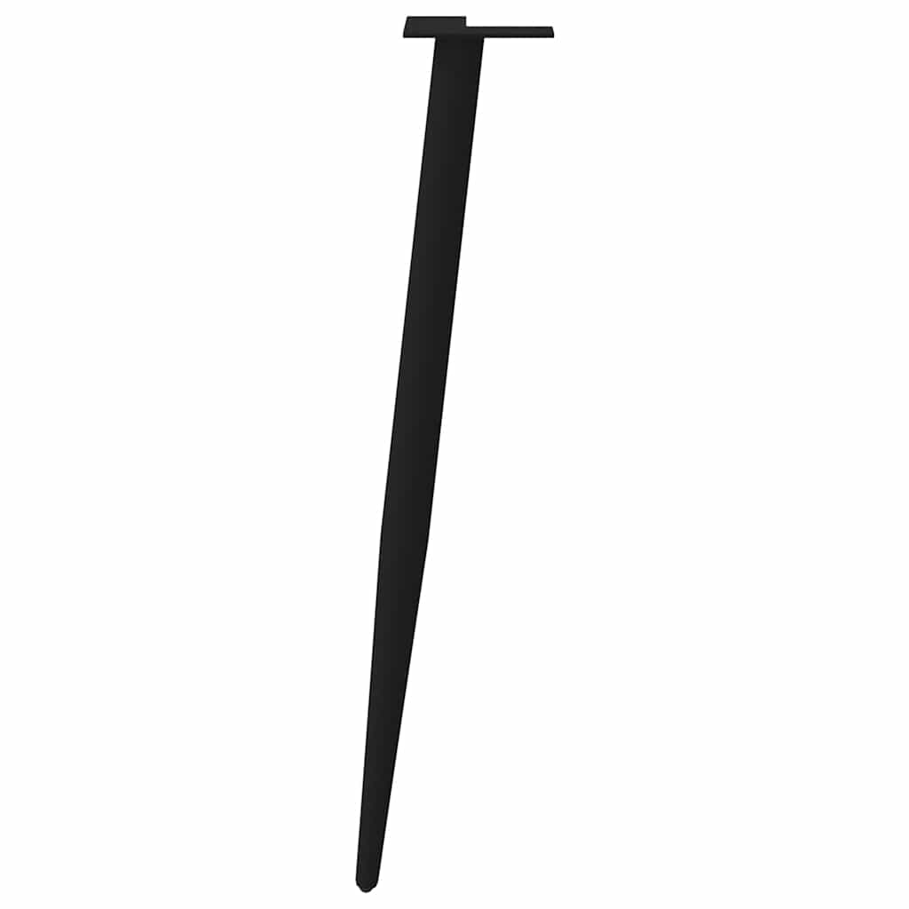 Noge za konzolni stol konusnog oblika 4 kom crne 72-73 cm čelik
