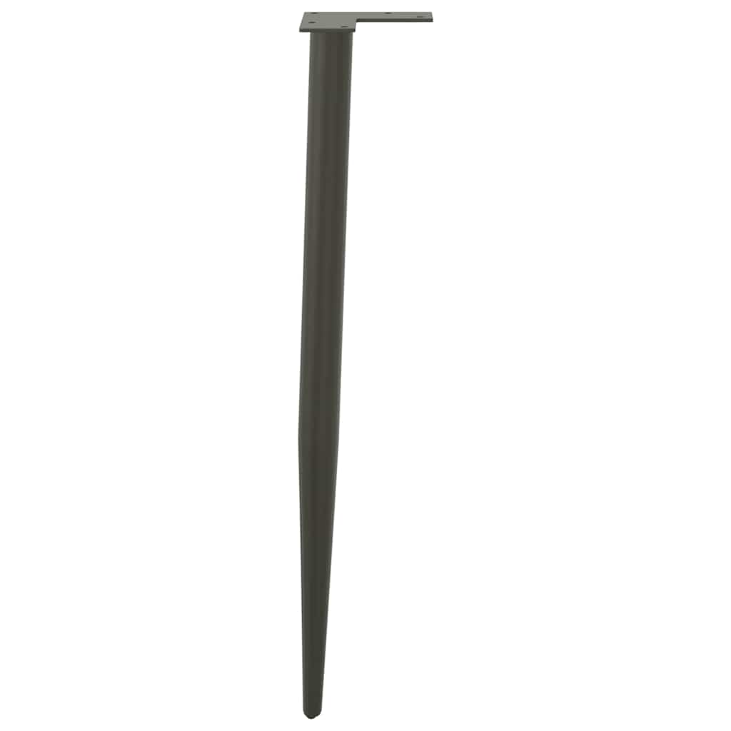 Noge za konzolni stol konusnog oblika 4 kom antracit 72-73 cm čelik
