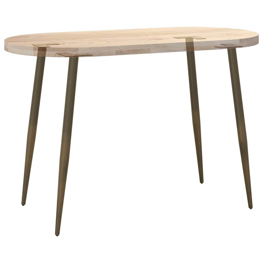 Noge za konzolni stol konusnog oblika 4 kom prirodni čelik 72-73 cm čelik