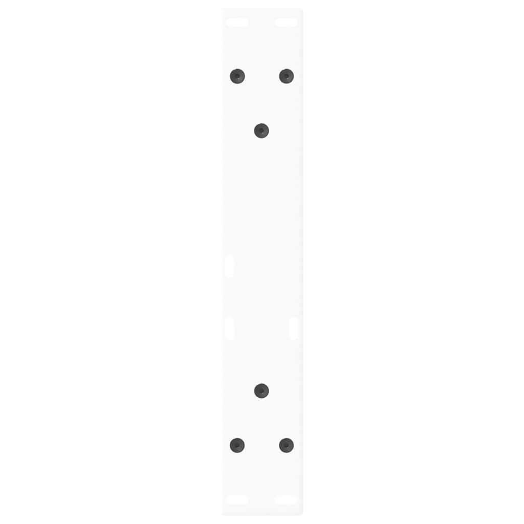 Noge za klub stolić V-oblika 2 kom Bijele 40 x (30-31,3) cm Čelik