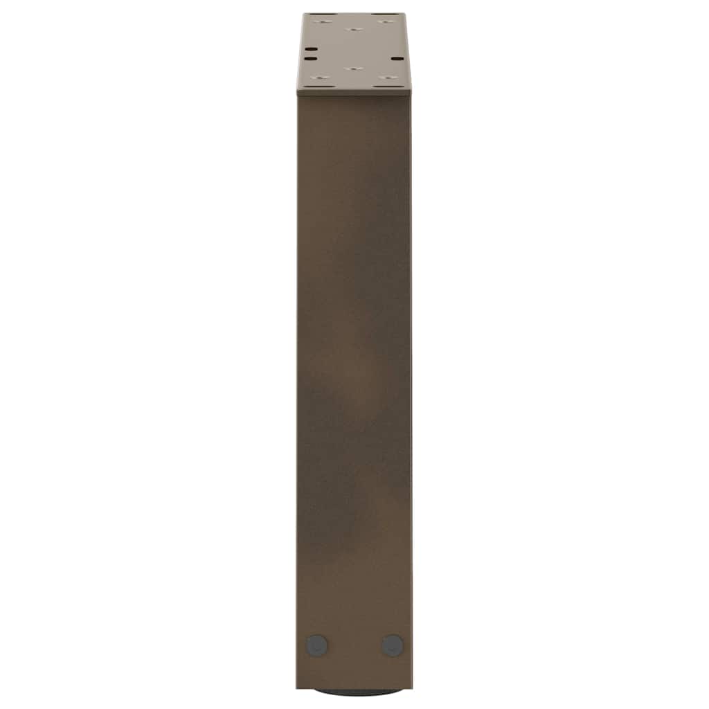 Noge za klub stolić V-oblik 2 kom Prirodni čelik 40 x (30-31,3) cm Čelik