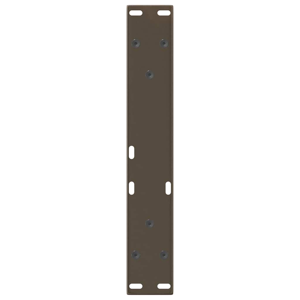 Noge za klub stolić V-oblik 2 kom Prirodni čelik 40 x (30-31,3) cm Čelik