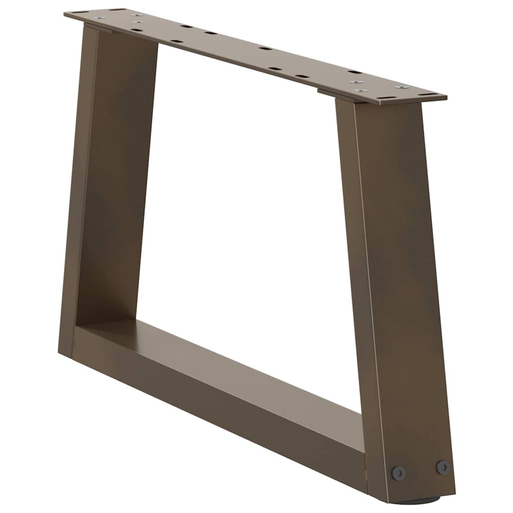 Noge za klub stolić V-oblik 2 kom Prirodni čelik 50 x (30-31,3) cm Čelik