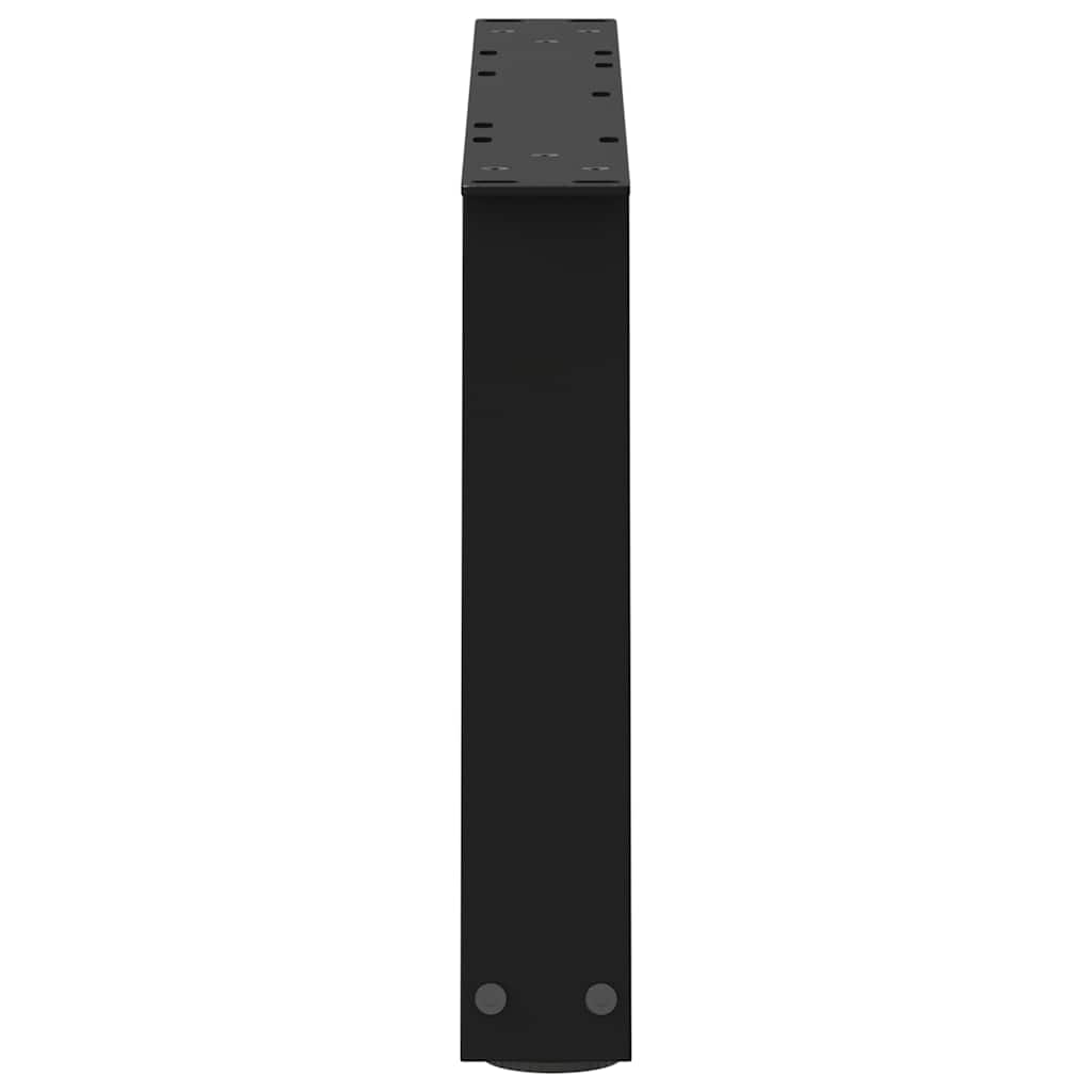 Noge za klub stolić V-oblika 2 kom Crne 60 x (30-31,3) cm Čelik