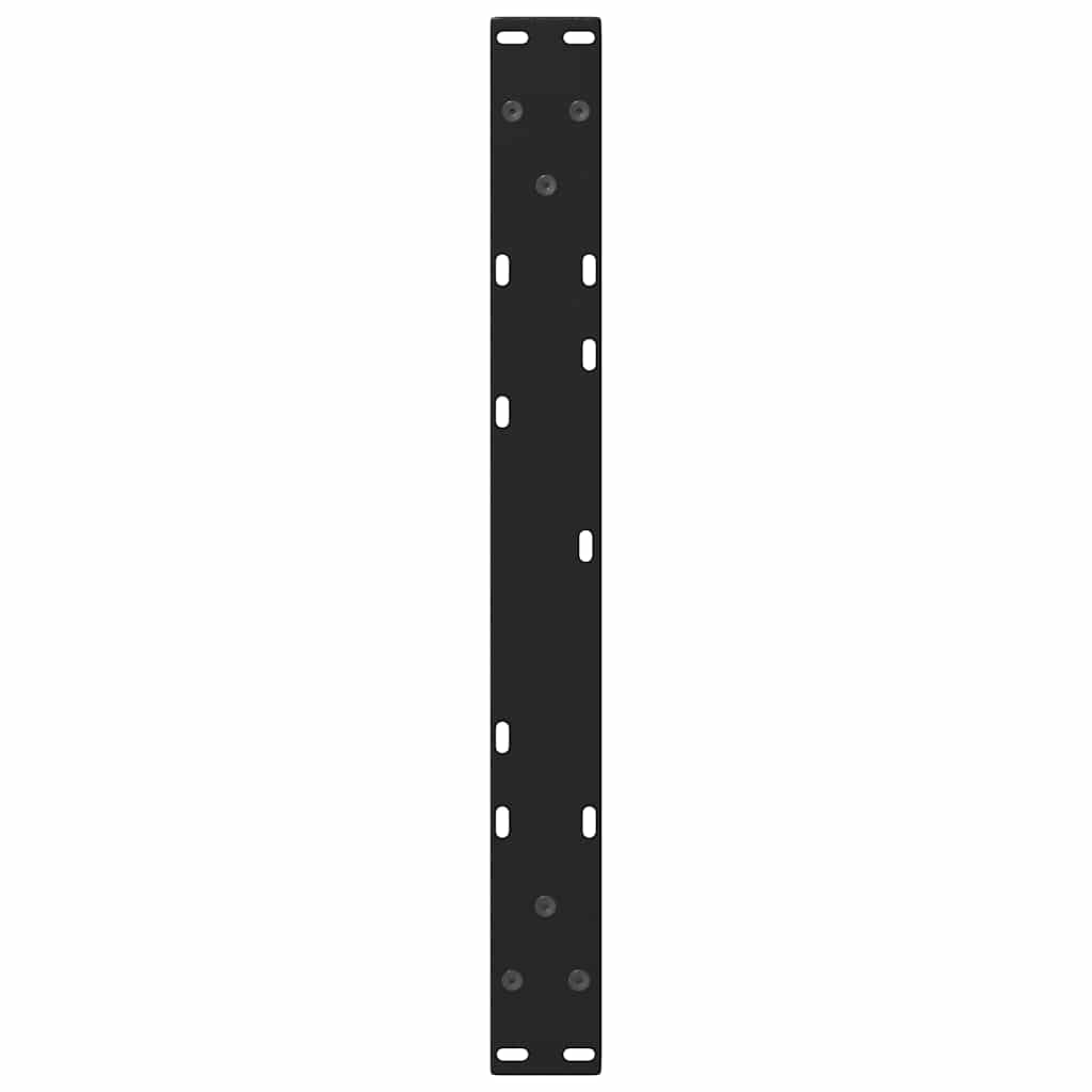 Noge za klub stolić V-oblika 2 kom Crne 60 x (30-31,3) cm Čelik