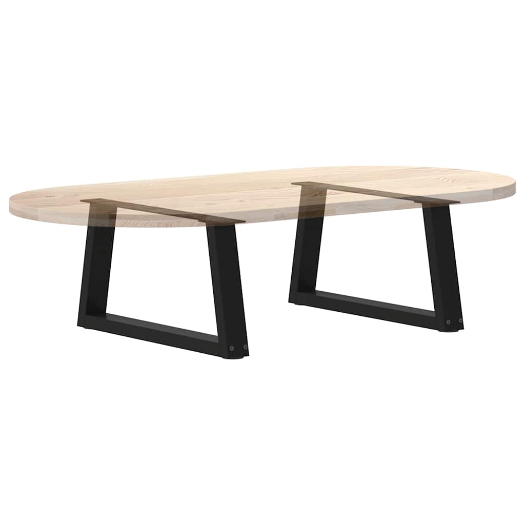 Noge za klub stolić V-oblika 2 kom Crne 60 x (30-31,3) cm Čelik