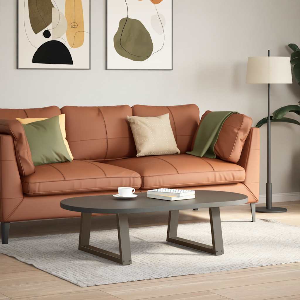 Noge za klub stolić V-oblik 2 kom Prirodni čelik 70 x (30-31,3) cm Čelik