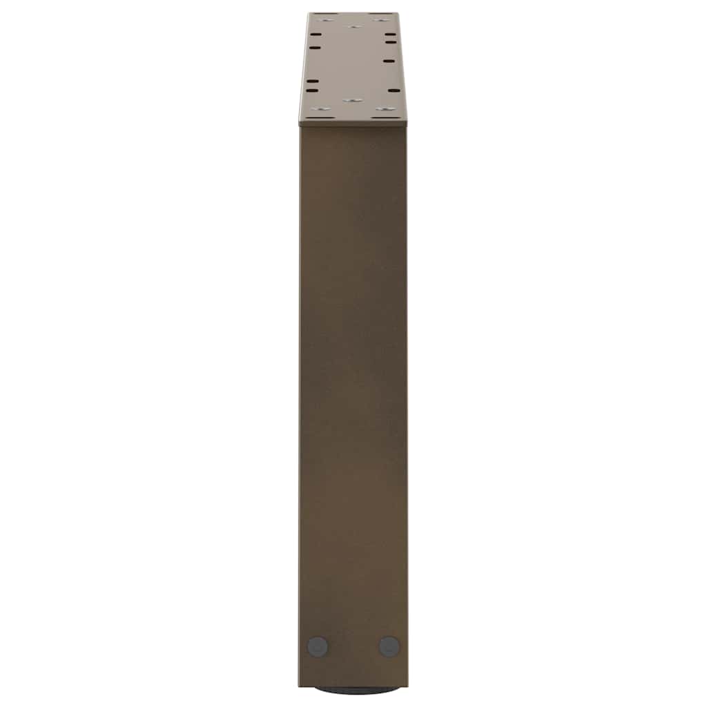 Noge za klub stolić V-oblik 2 kom Prirodni čelik 70 x (30-31,3) cm Čelik