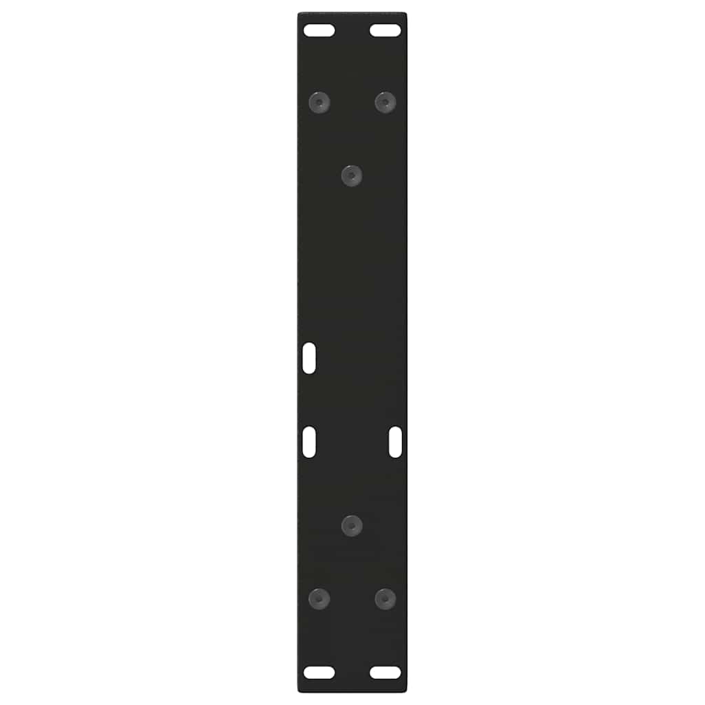 Noge za klub stolić V-oblika 2 kom Crne 28 x (42-43,3) cm Čelik