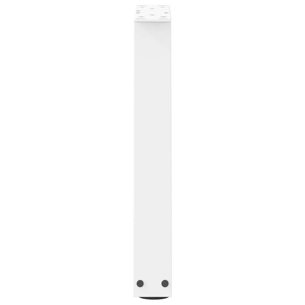 Noge za klub stolić V-oblika 2 kom Bijele 38 x (42-43,3) cm Čelik