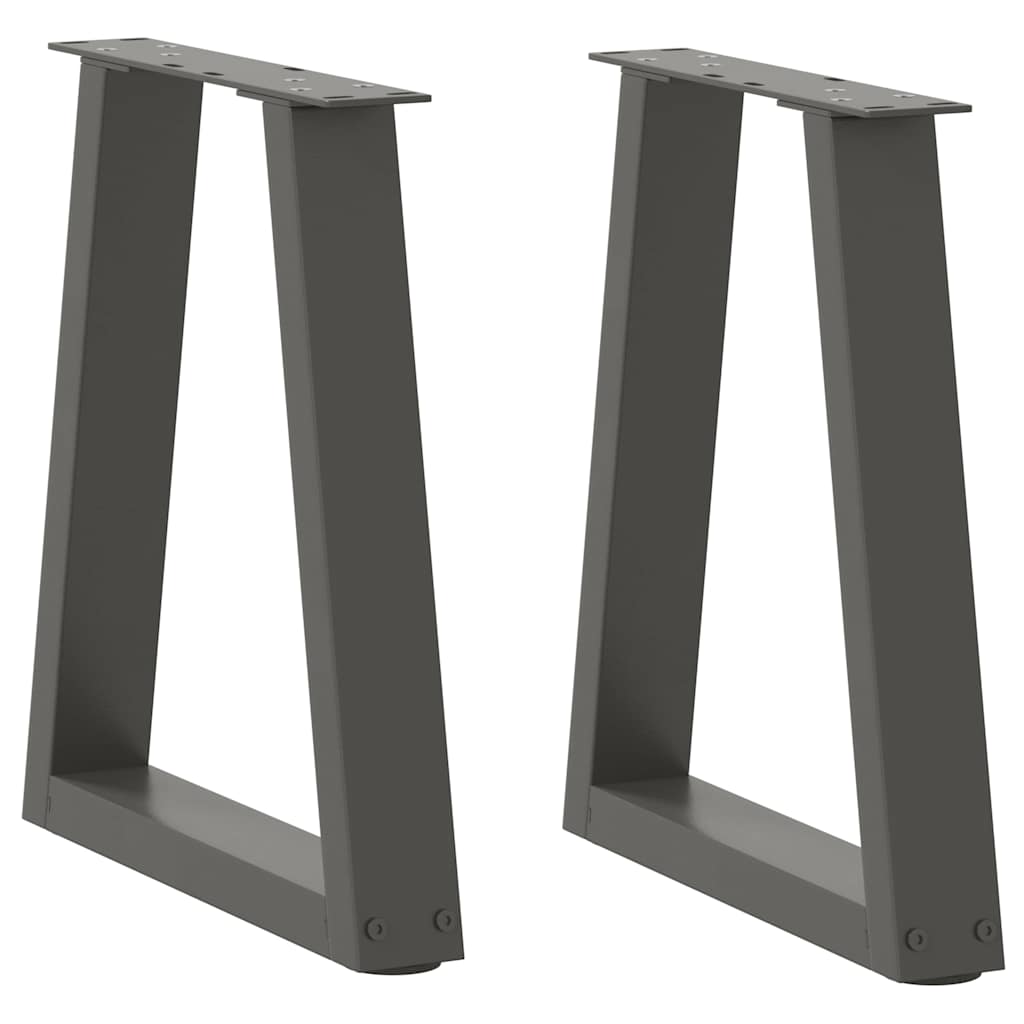 Noge za klub stolić V-oblika 2 kom antracit 38 x (42-43,3) cm čelik