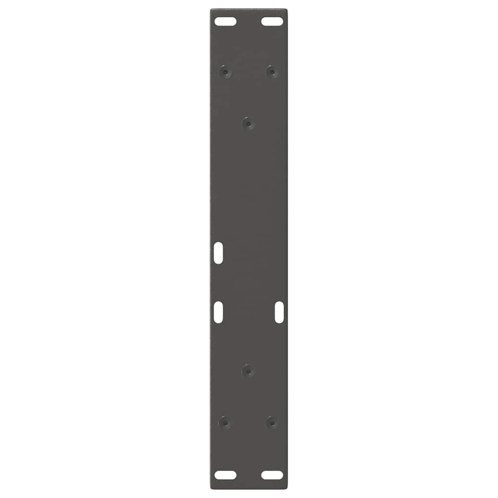 Noge za klub stolić V-oblika 2 kom antracit 38 x (42-43,3) cm čelik