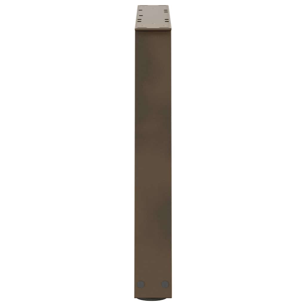 Noge za klub stolić V-oblik 2 kom Prirodni čelik 50 x (42-43,3) cm Čelik